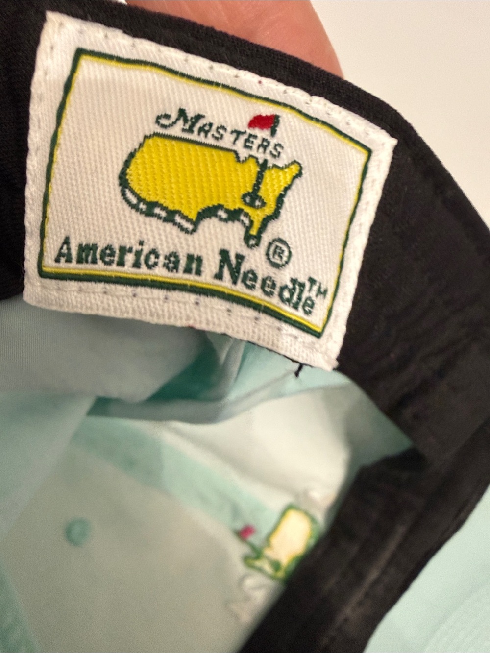 Masters Mint Green Cap with Yellow & Green Embroidered Logo - Picture 6 of 6